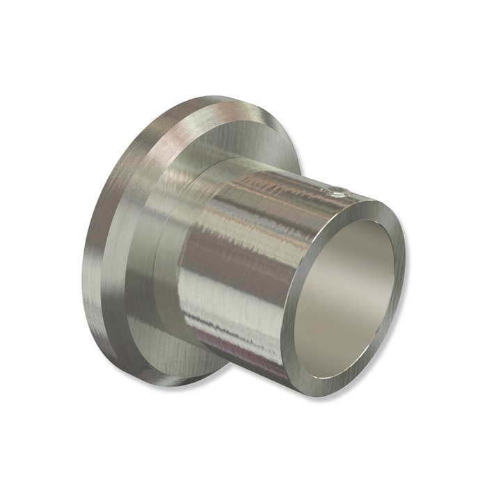 Wandlager / Seitenträger Edelstahl V2A für 20 mm Ø Edelstahl-Gardinenstangen