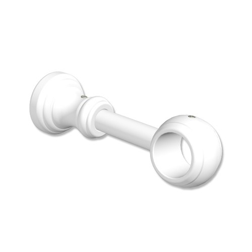 Träger / Halterung Weiß 12 cm Classic für 28 mm Ø Vorhangstangen