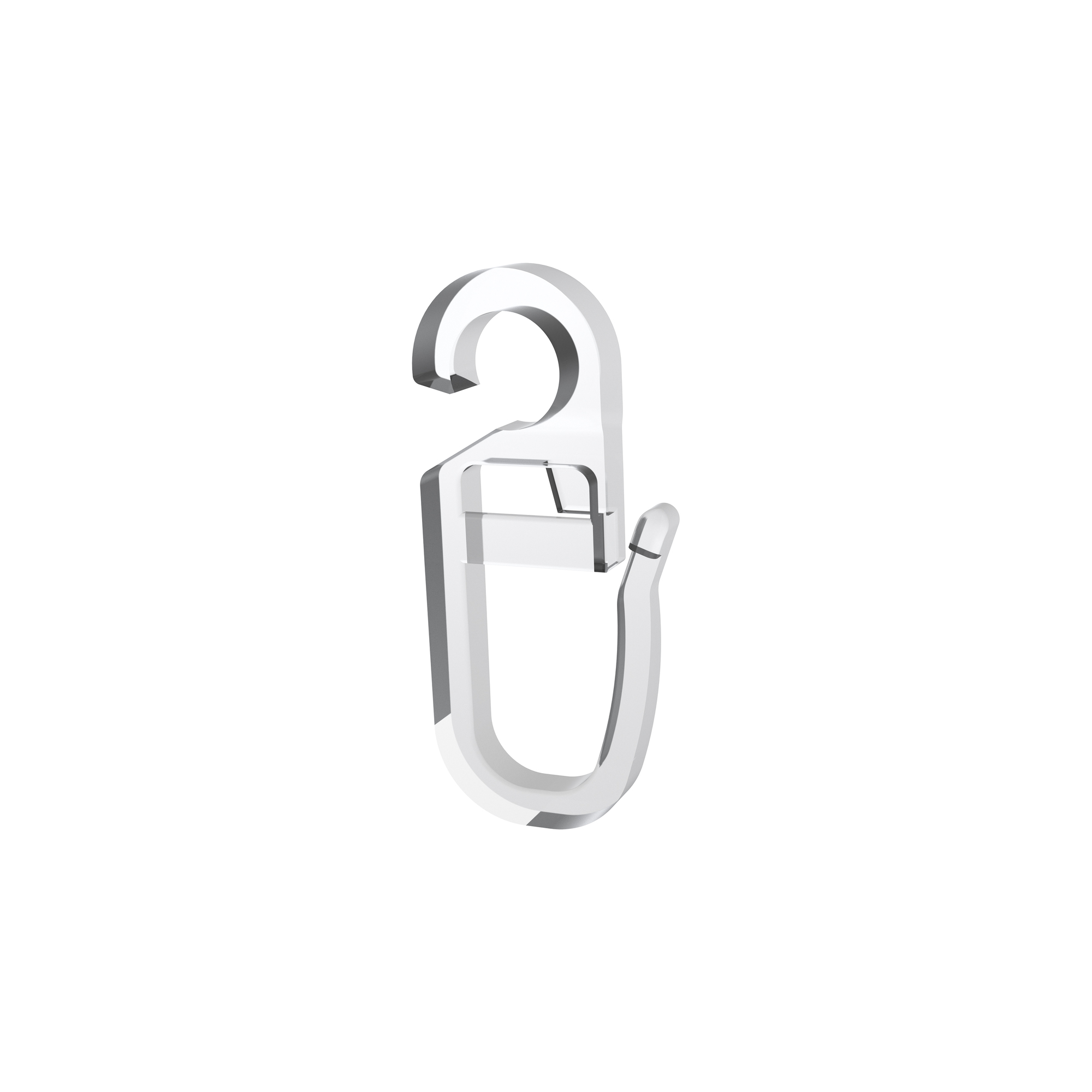 Vorhangstangen Faltenlegehaken Öse 6,2 mm Ø Kunststoff transparent