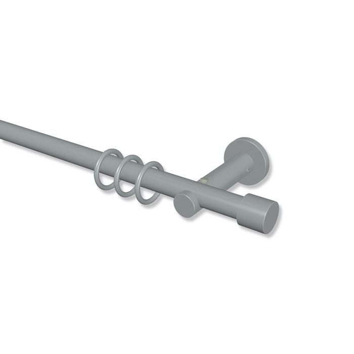 Ausziehbare Gardinenstange Grau 130-240 cm Funtastic Voxx
