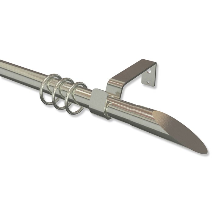 Gardinenstange Edelstahl Optik ausziehbar 130-240 cm Peso Slope (Schräge)