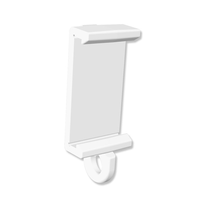 Paneelclip Weiß für Paneelwagen Easyslide