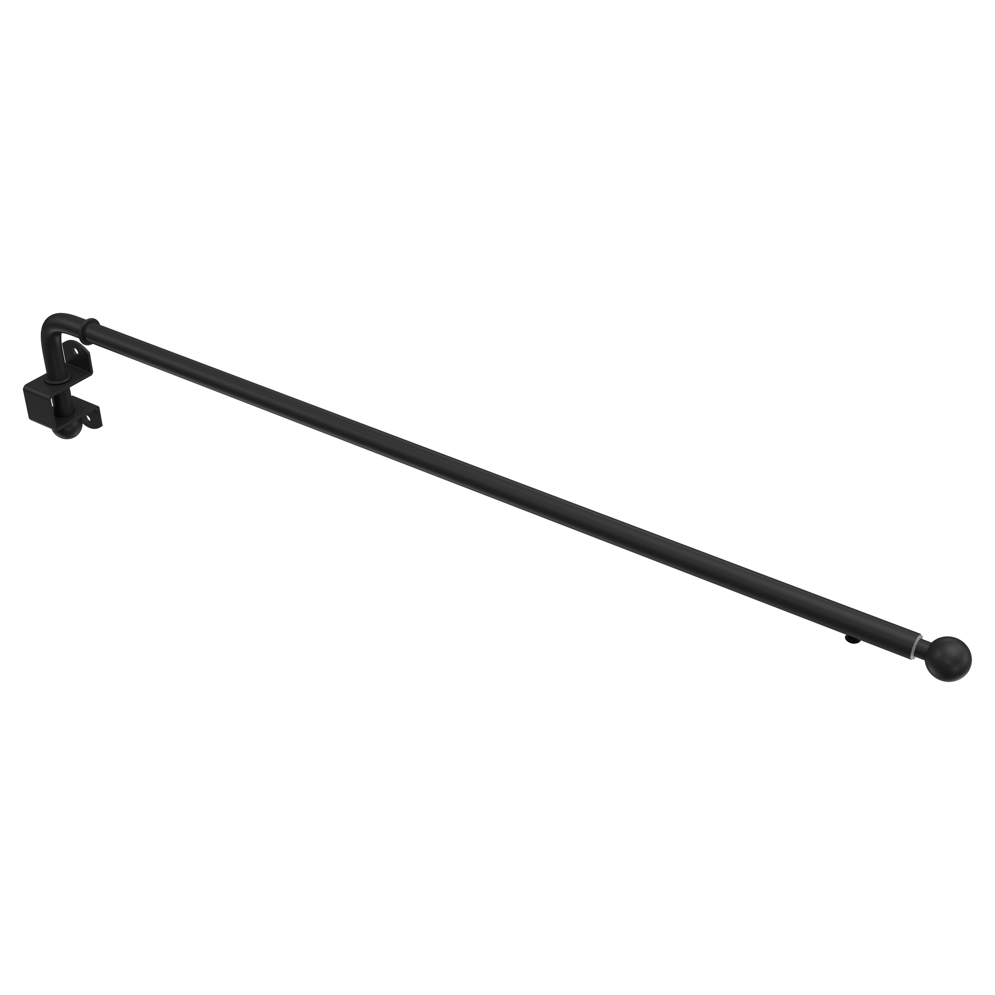 Schwenkstangen / schwenkbare Gardinenstangen ausziehbar Cassina Schwarz