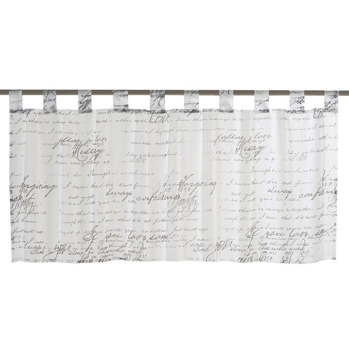 Scheibengardine / Panneaux Dessin Lettera (69) in 140 x 48 cm