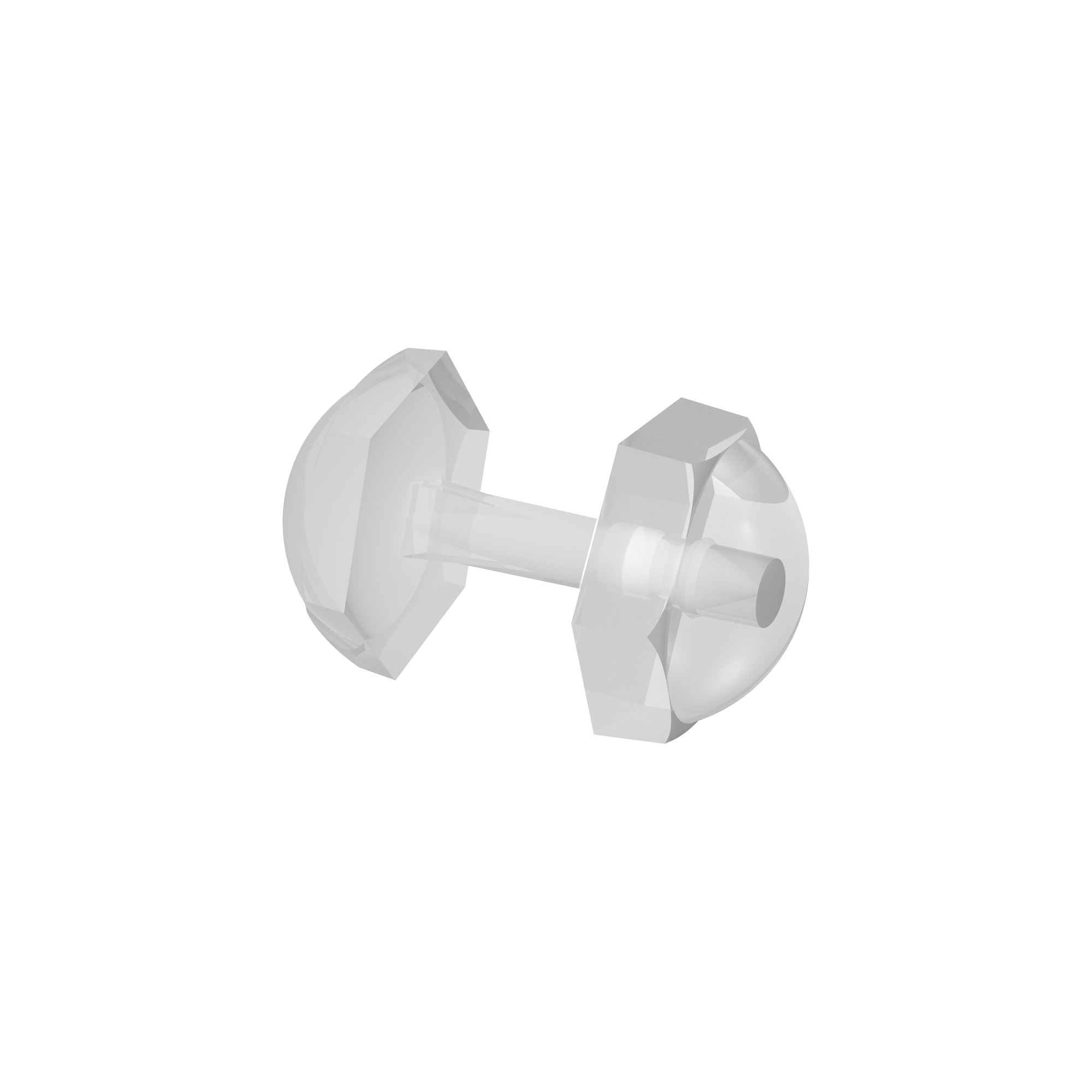 Faltenstecker für Gardinen-Stores, Kunststoff Transparent