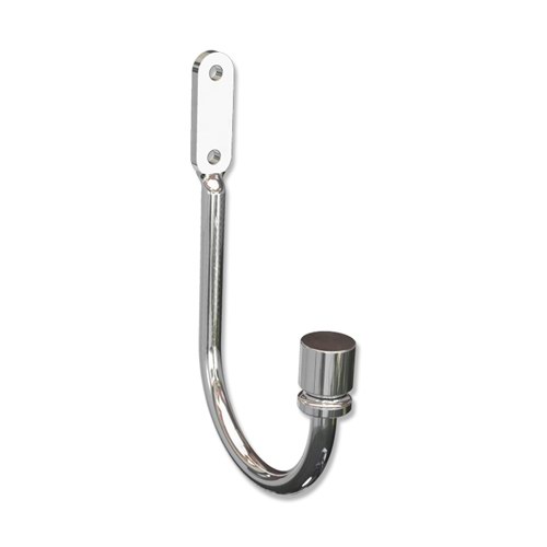 Raffbügel / Raffhalter für Gardinen in Chrom