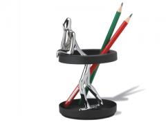 Stiftehalter Idea Janus in Chrom / Schwarz