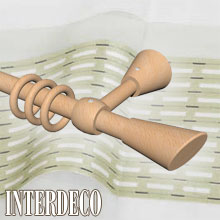 Gardinenstange Holz in 20 mm Ø online bestellen | Interdeco