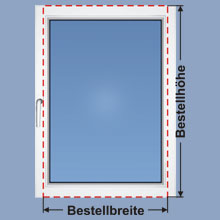 Plissee mit Klemmträgern auf dem Fensterrahmen bzw. Fensterflügel